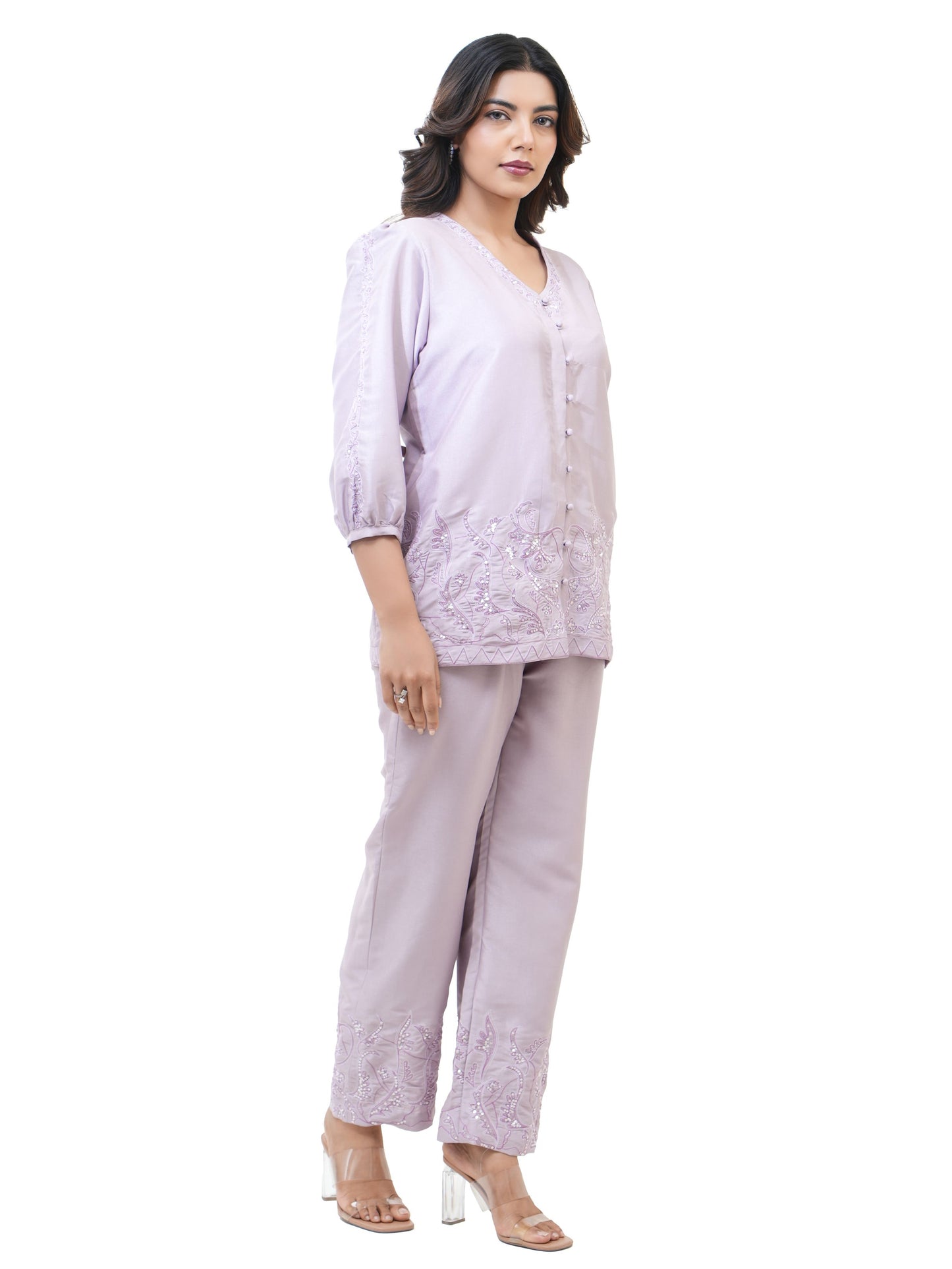 LAVENDER SOZNI TWIN SET
