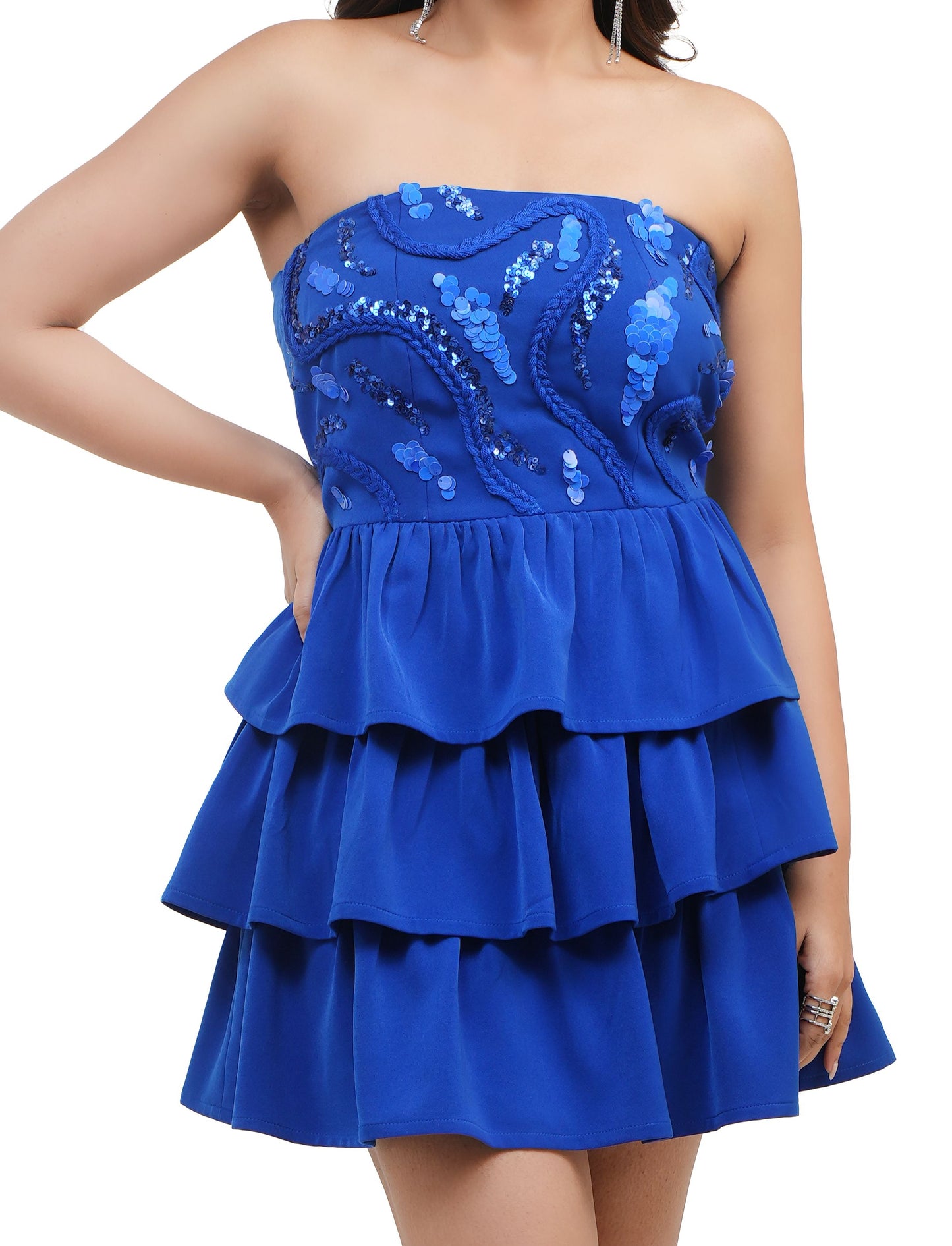 BLUE MIDNIGHT ROYALE DRESS