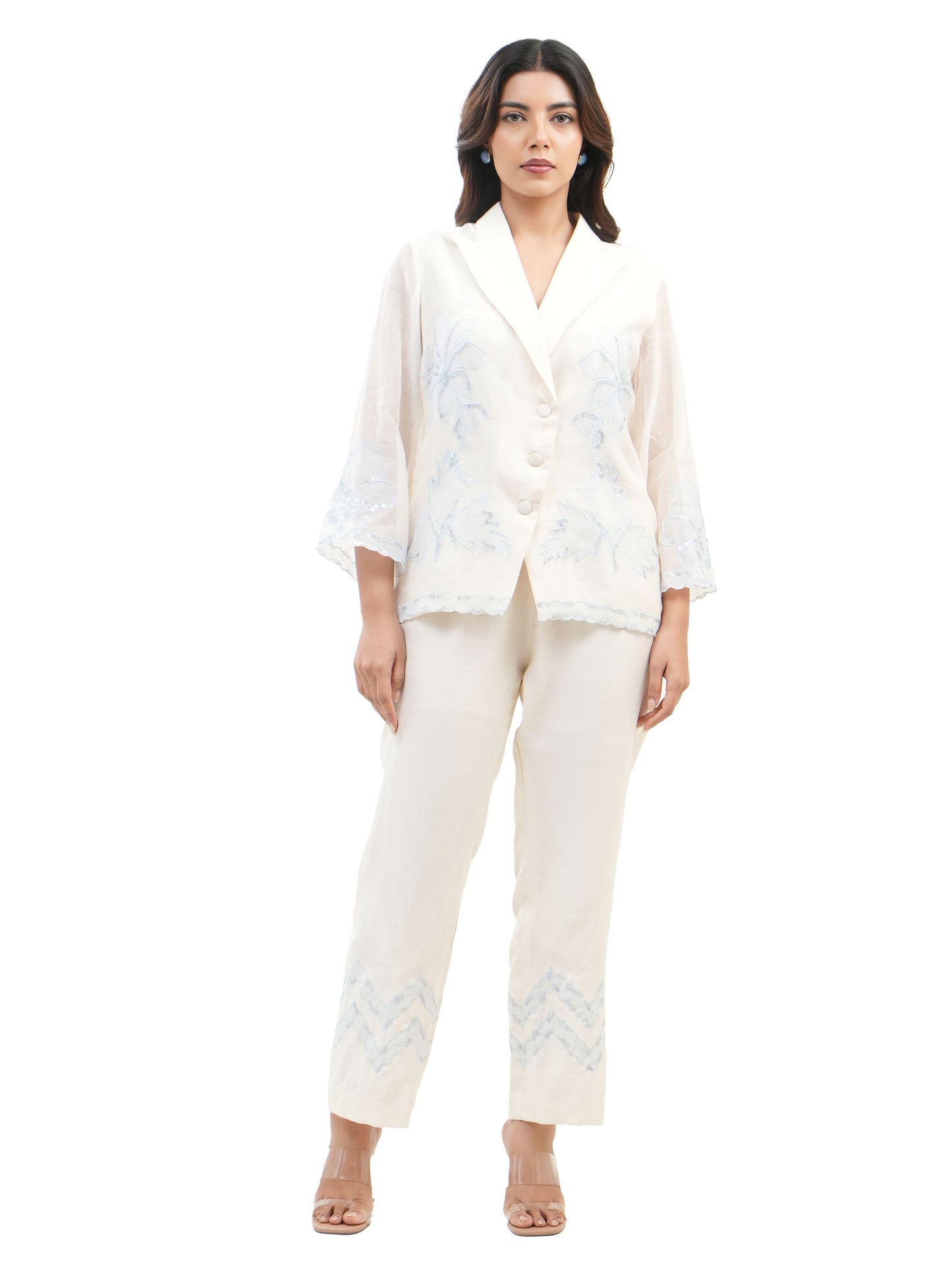 BLUE SHADOW WORK TWIN SET