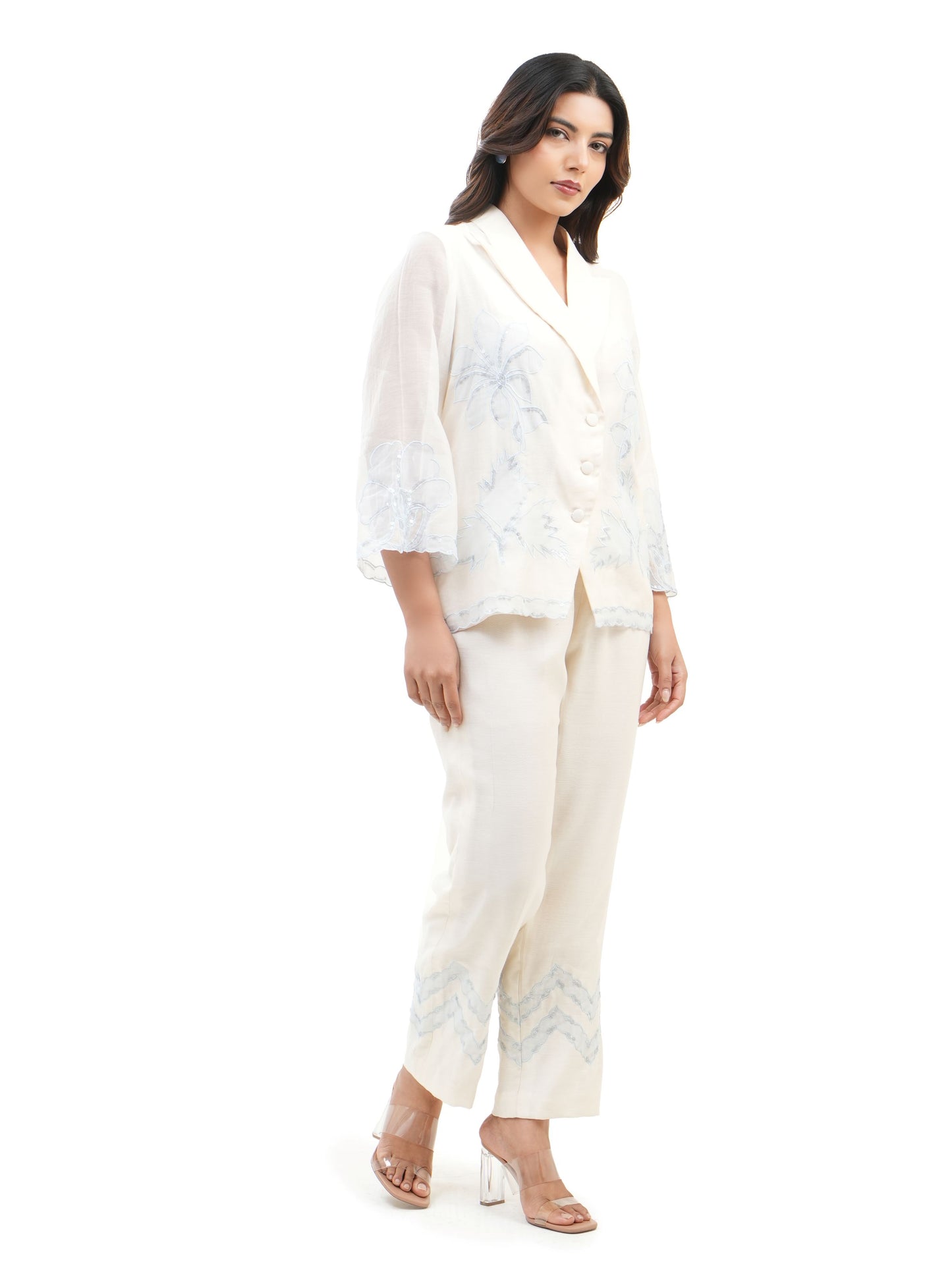 BLUE SHADOW WORK TWIN SET