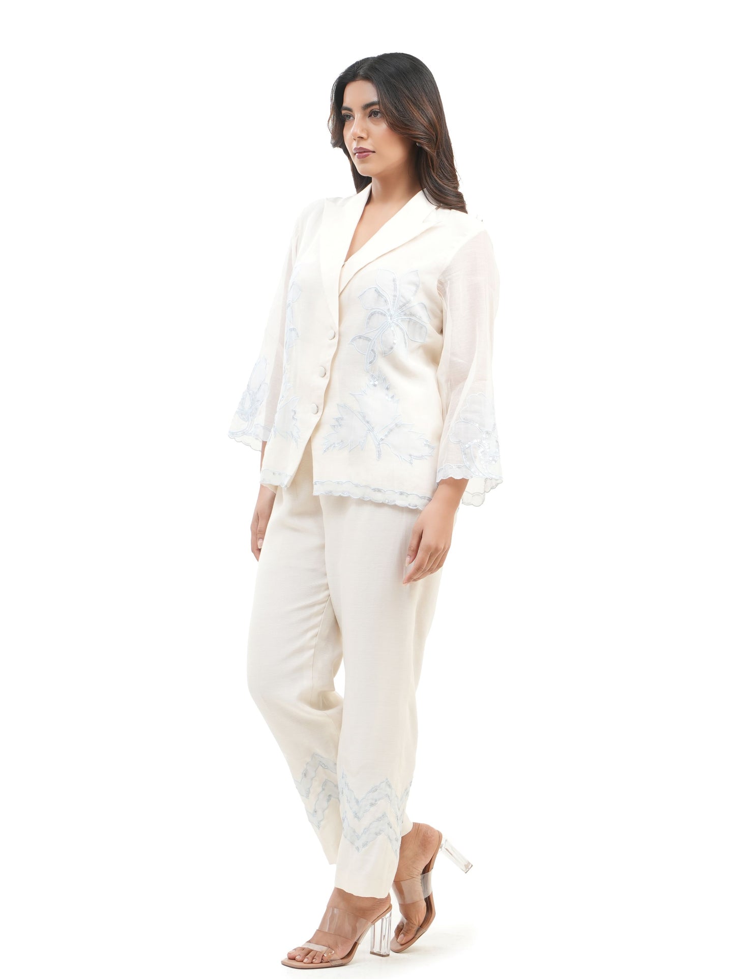 BLUE SHADOW WORK TWIN SET