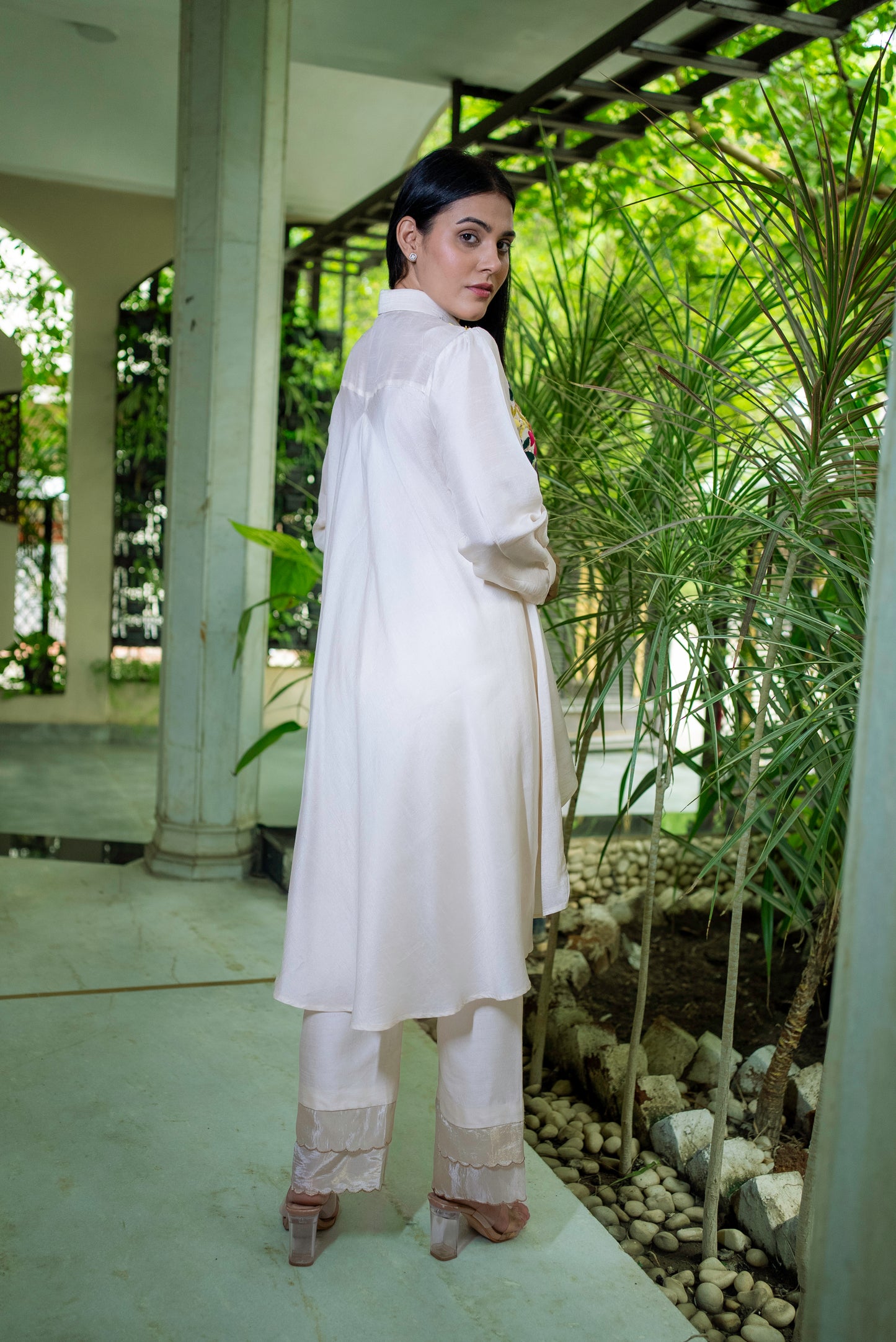 Petal poetry tunic