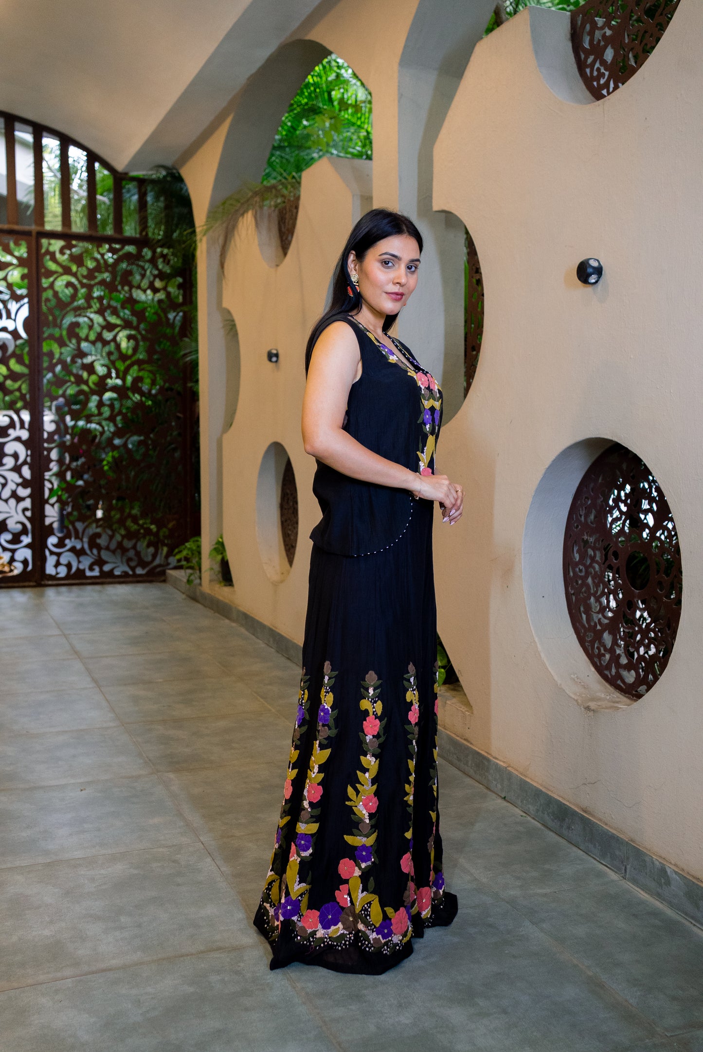 Petal poetry sharara set
