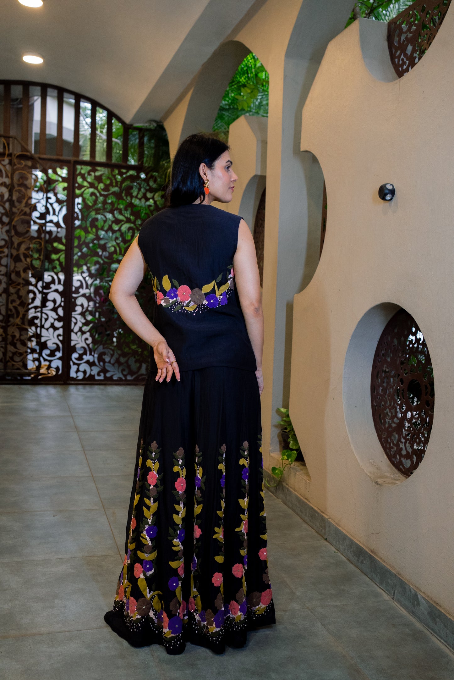 Petal poetry sharara set