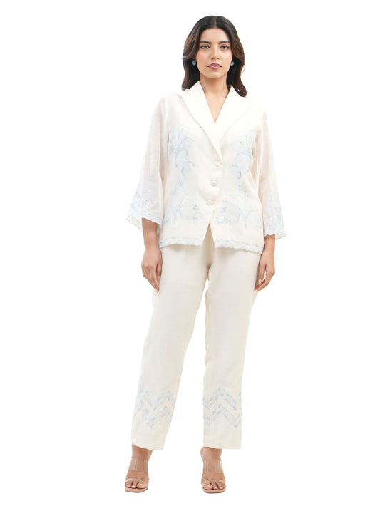 BLUE SHADOW WORK TWIN SET