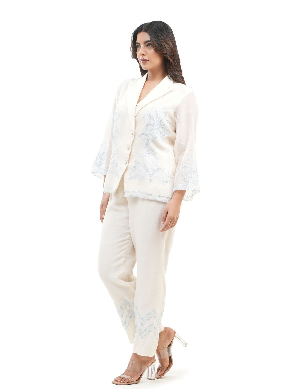 BLUE SHADOW WORK TWIN SET