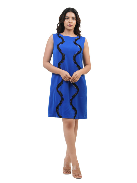 BLUE MYSTIC THREAD DRESS