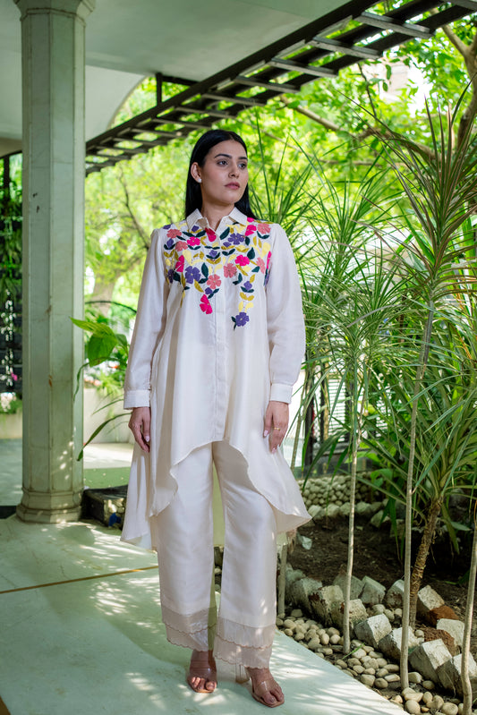 Petal poetry tunic