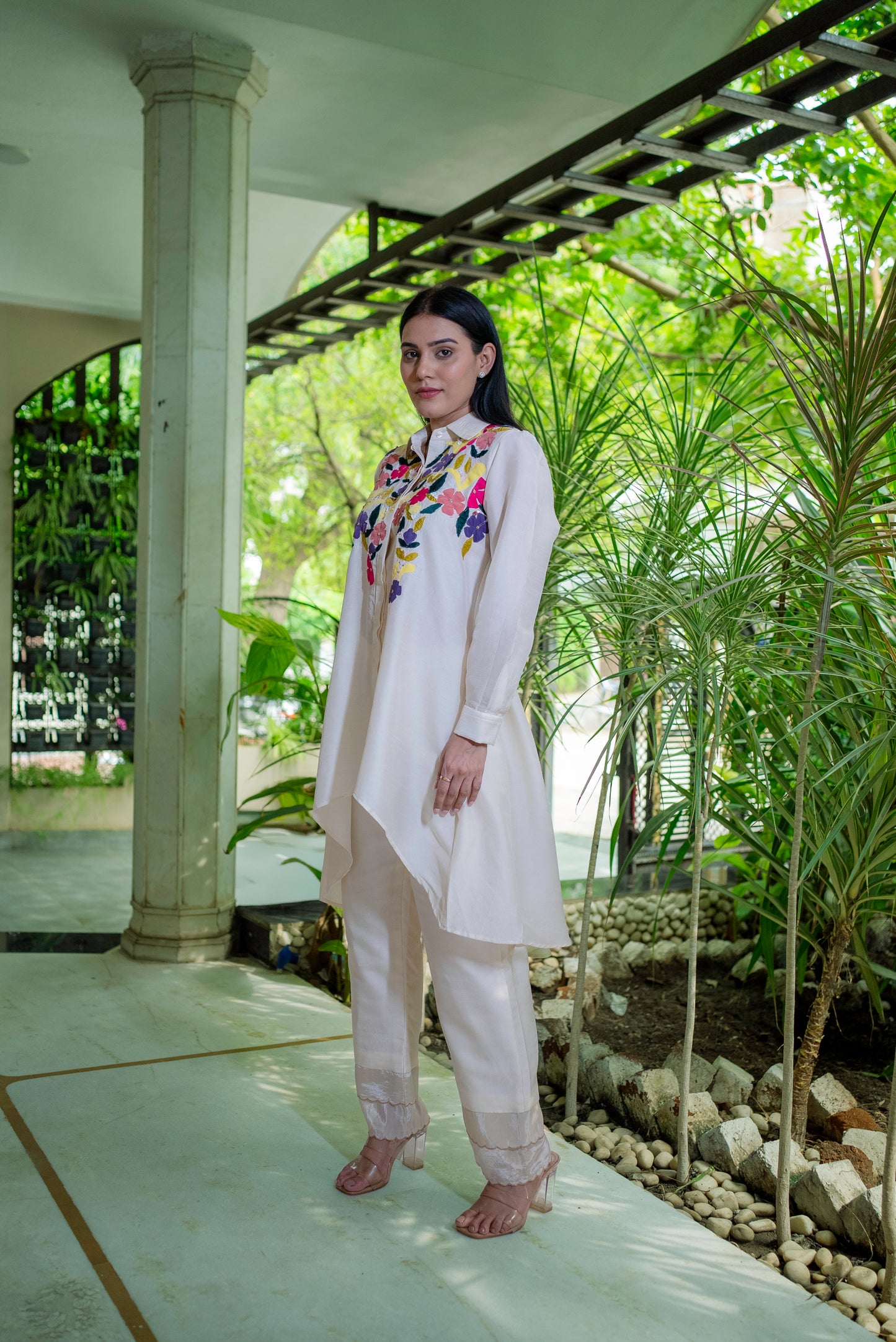Petal poetry tunic