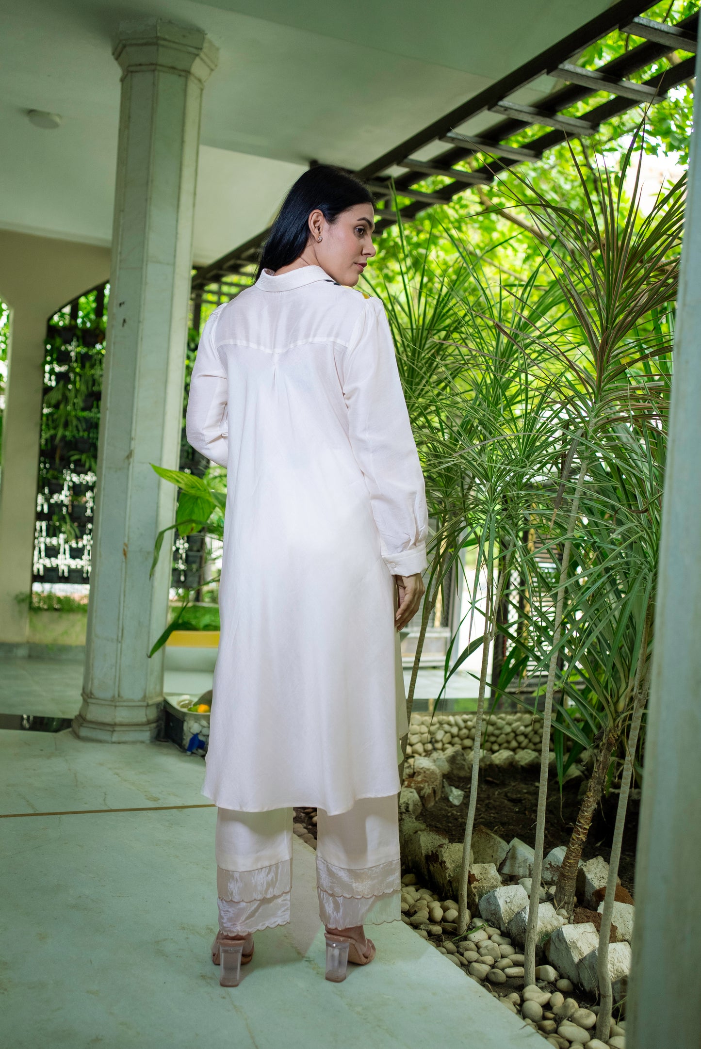 Petal poetry tunic