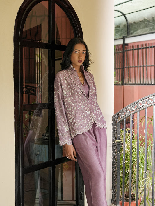 JUMPSUIT WITH EMBROIDERED JACKET