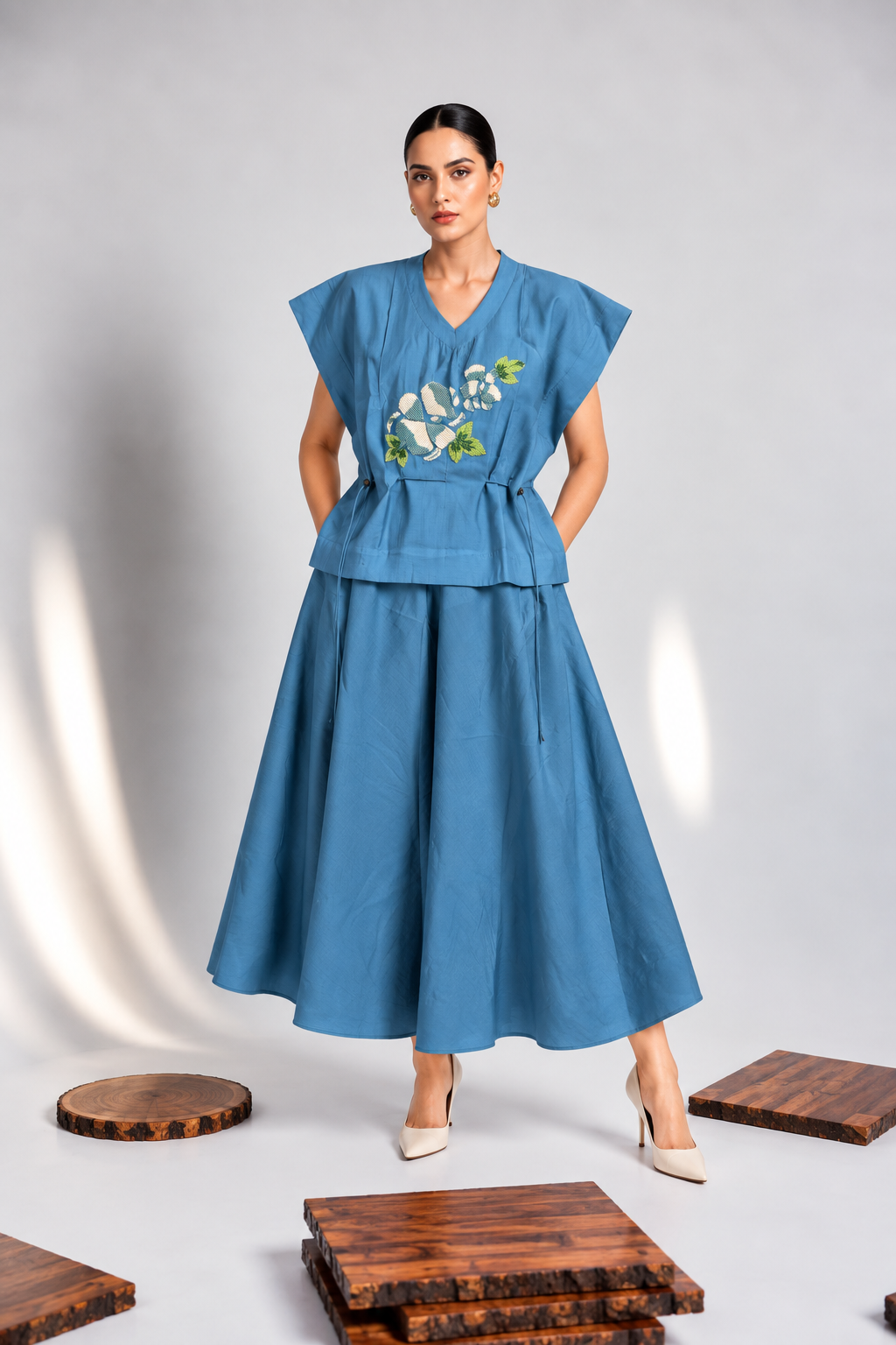 Miss rose - Denim blue