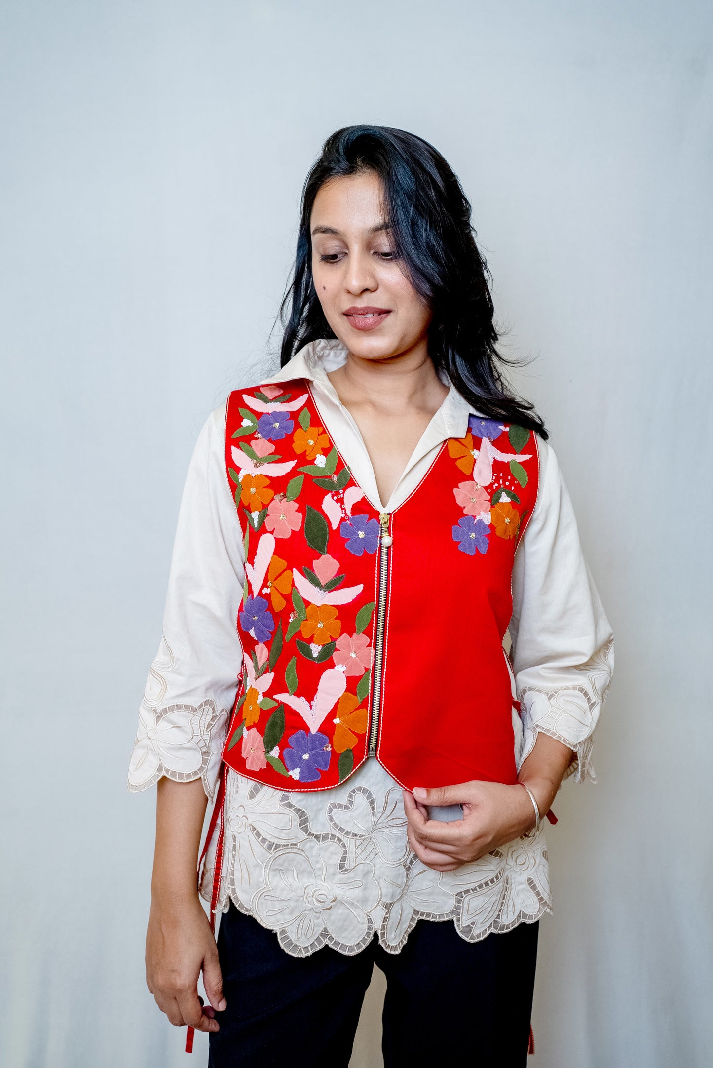 Petal poetry half jacket