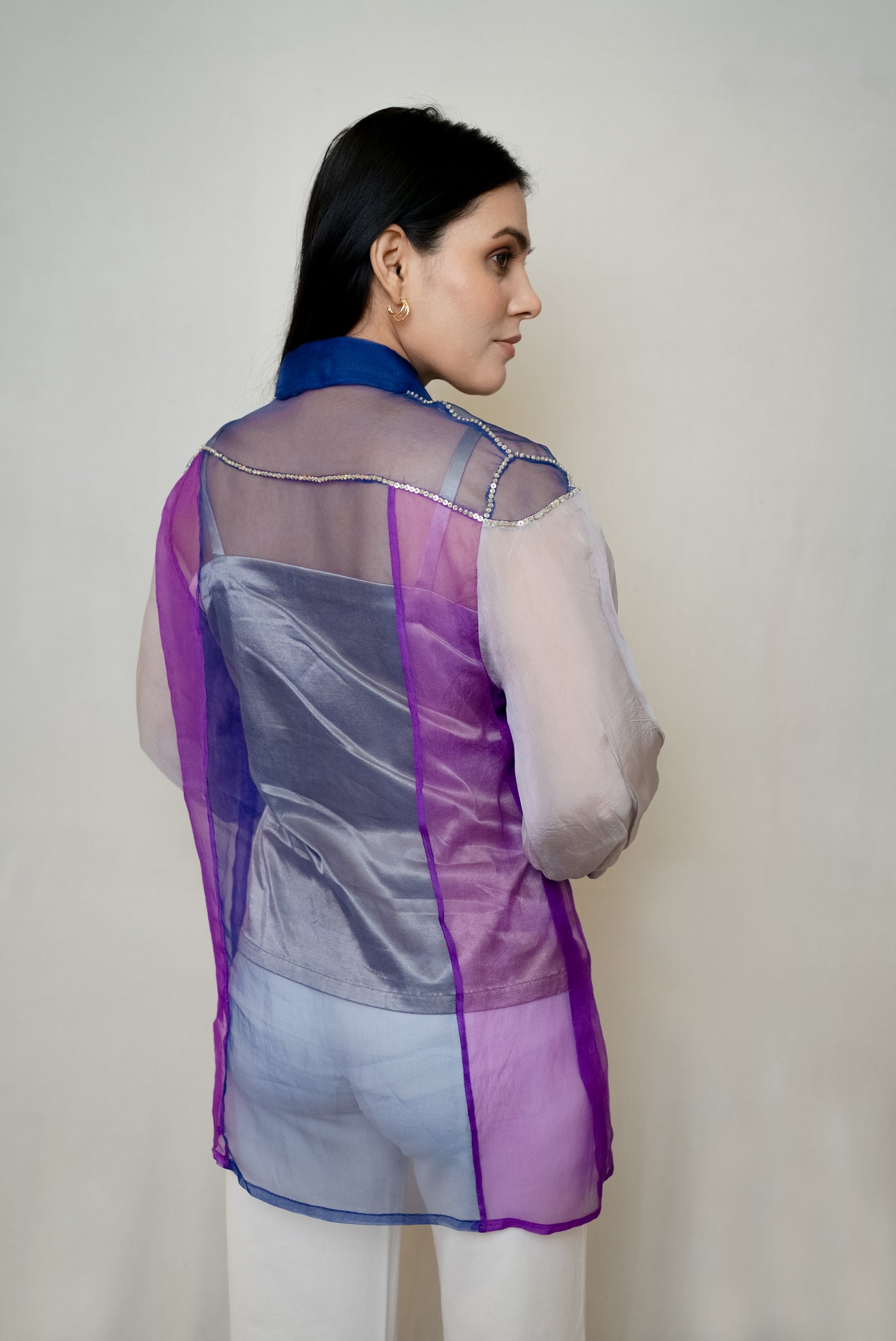 Naazuk organza shirt