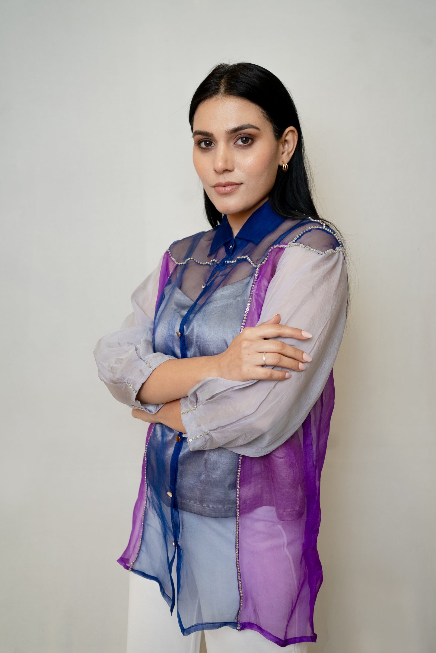 Naazuk organza shirt