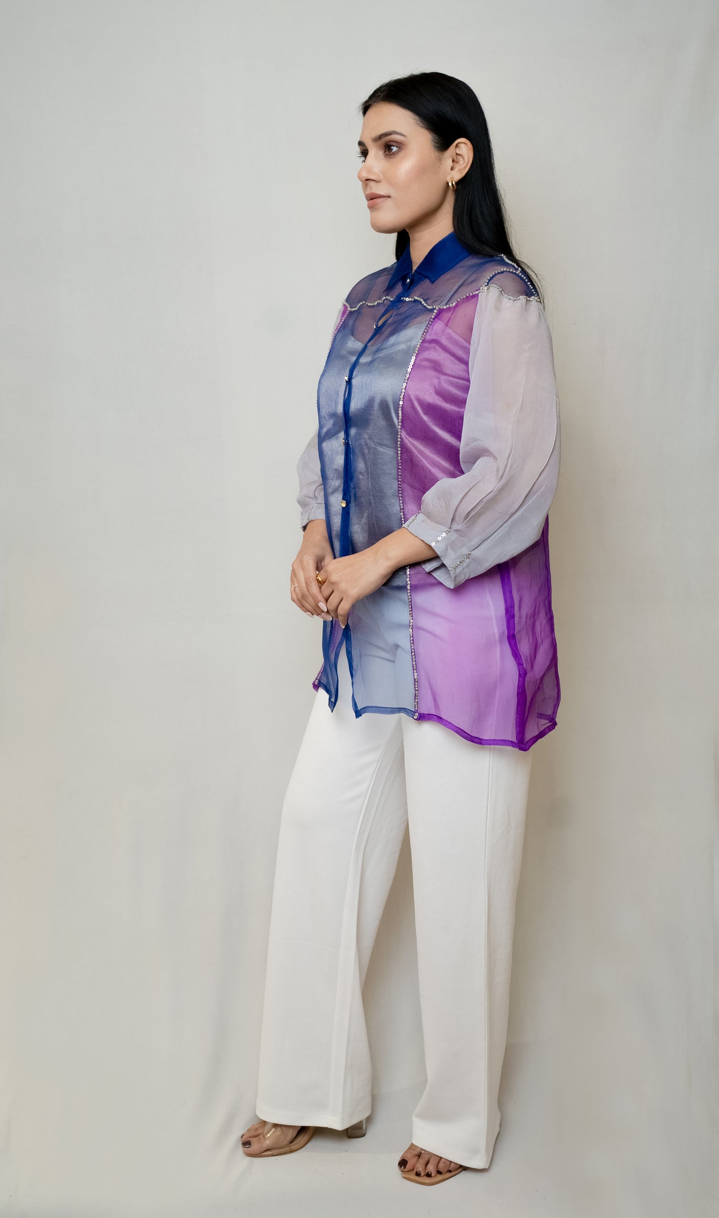Naazuk organza shirt