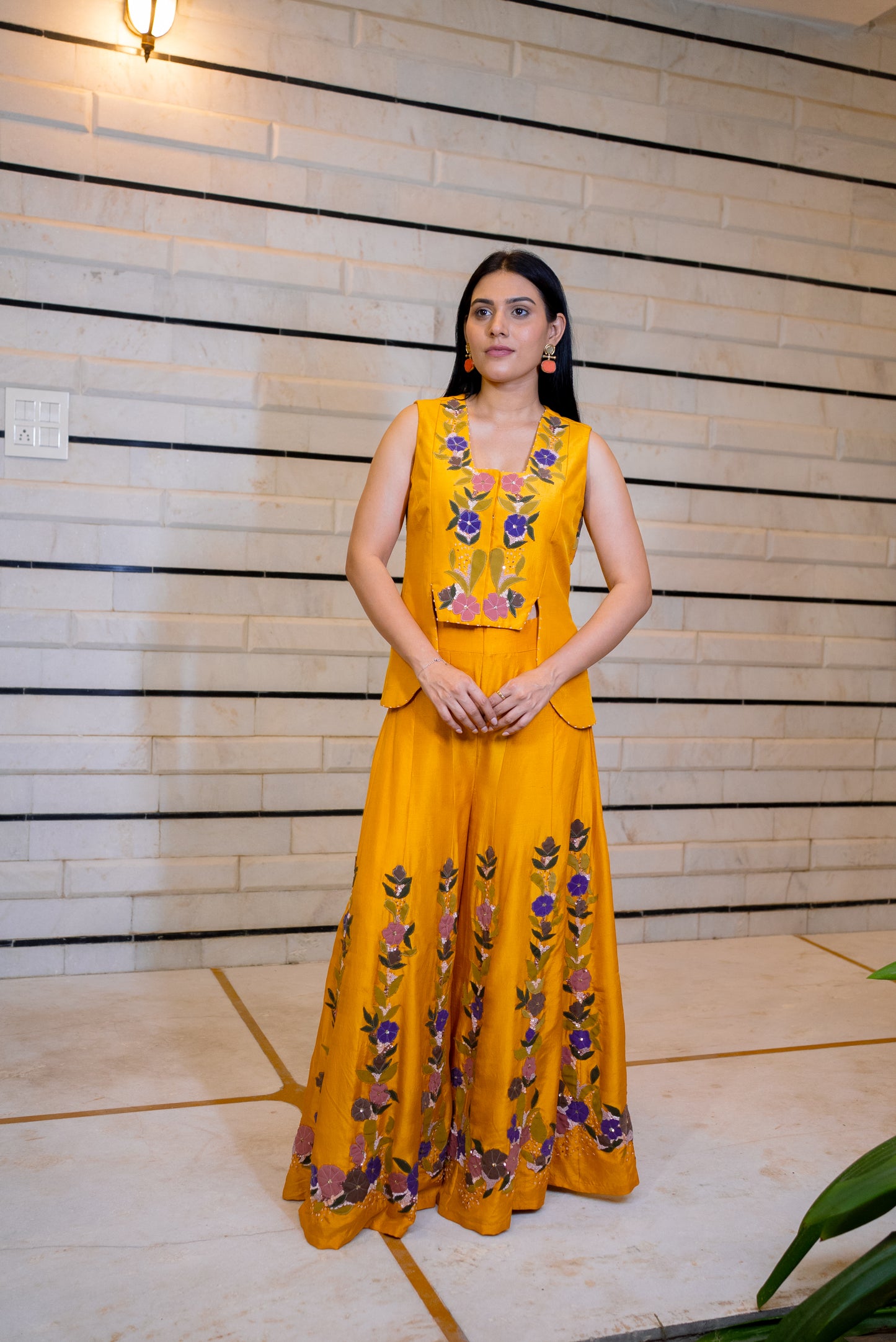 Petal poetry sharara set