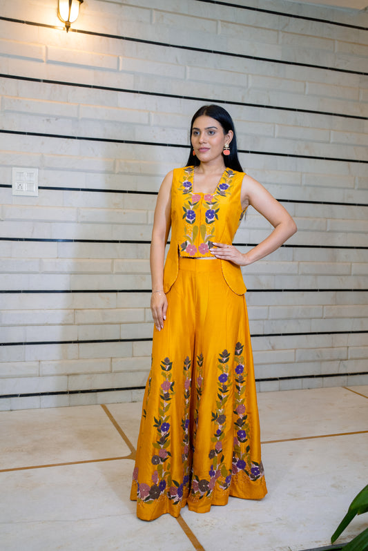 Petal poetry sharara set