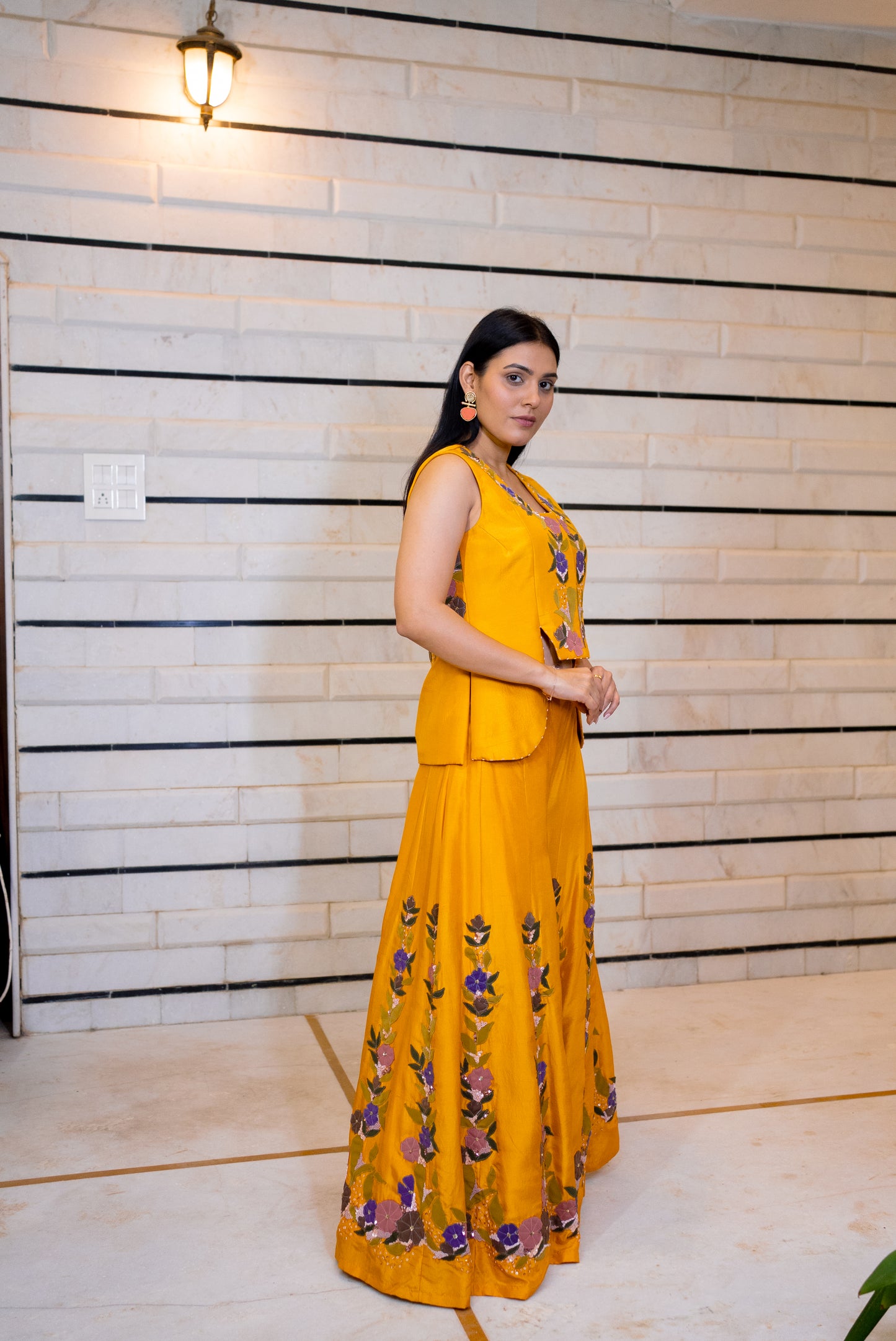Petal poetry sharara set