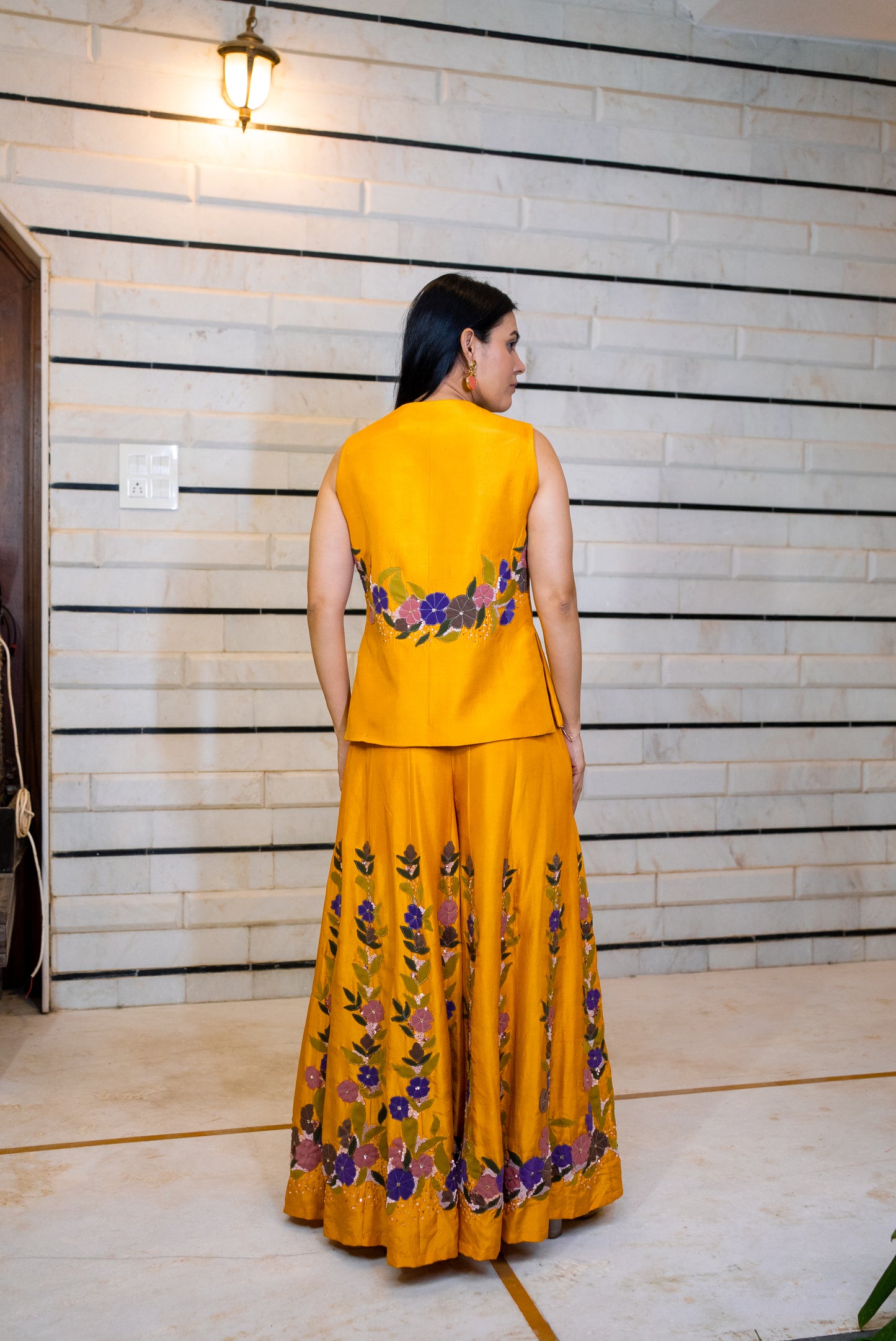 Petal poetry sharara set