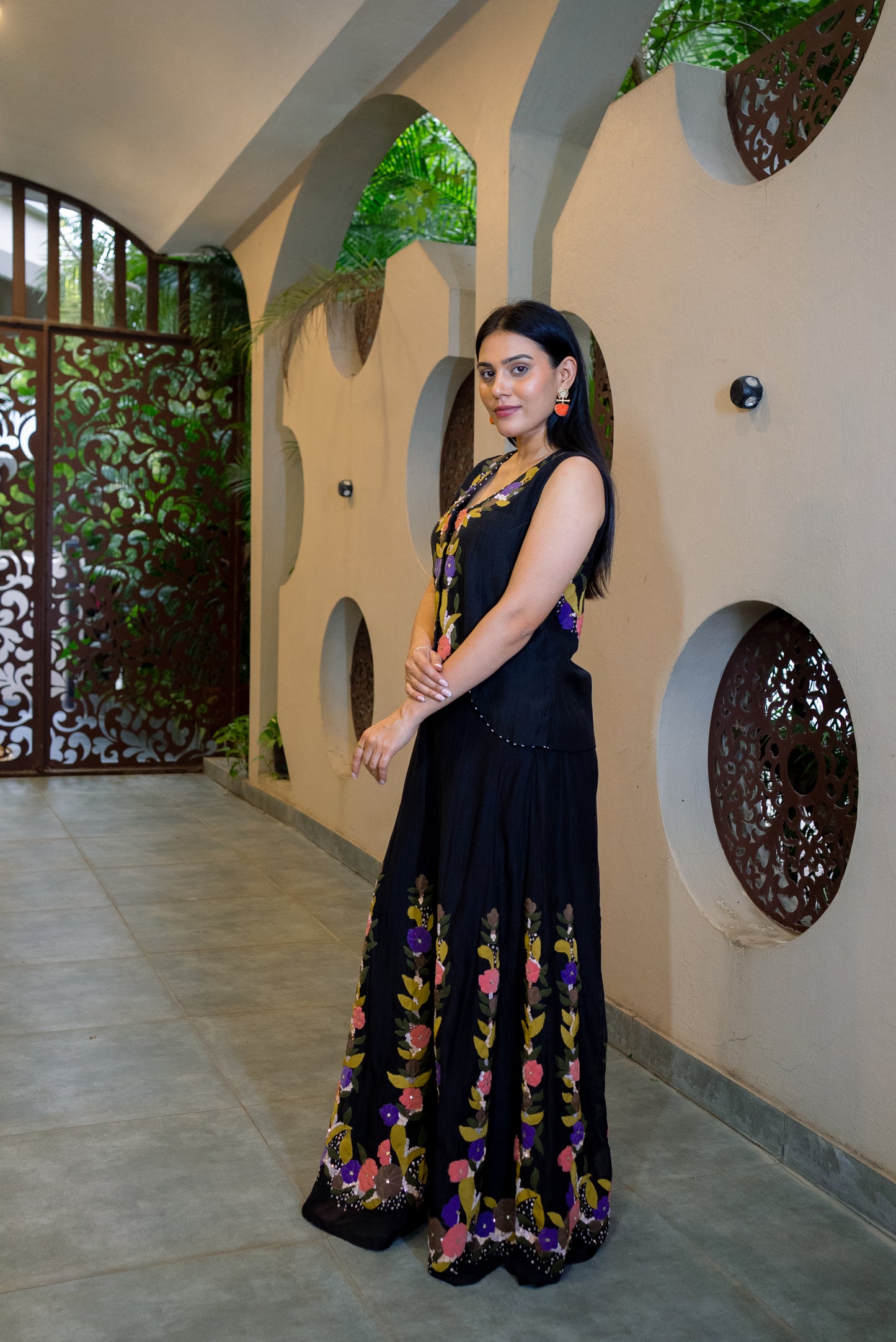 Petal poetry sharara set
